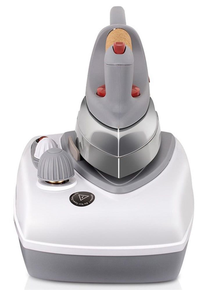 RAF Steam iron with a separate boiler base, to control the iron temperature, with a power of 2000 watts, and to facilitate ironing clothes, capacity of 700 ml, model R.1254, white