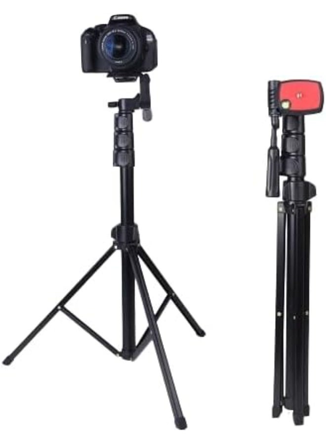 Multi Functional Adjustable Aluminum Tripod Stand KP-2206 with 360° Pan Tilt, Quick Release Plate, Universal Compatibili