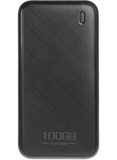 باور بانك Earldom ET-PB73 سعة 10000mAh مخرجين USB-A أسود