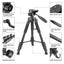 NP-3180S Extendable 360 Rotation Tilt Handle Carbon Fiber Camera Tripod Phone Outdoor Live Selfie Camera Phone Floor , S