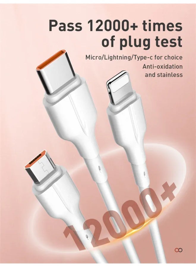 LS841 USB-A to Lightning Fast Charging Cable 1M, 25W High Speed iPhone Charger Cable, USB to Lightning Data Sync Cord, D