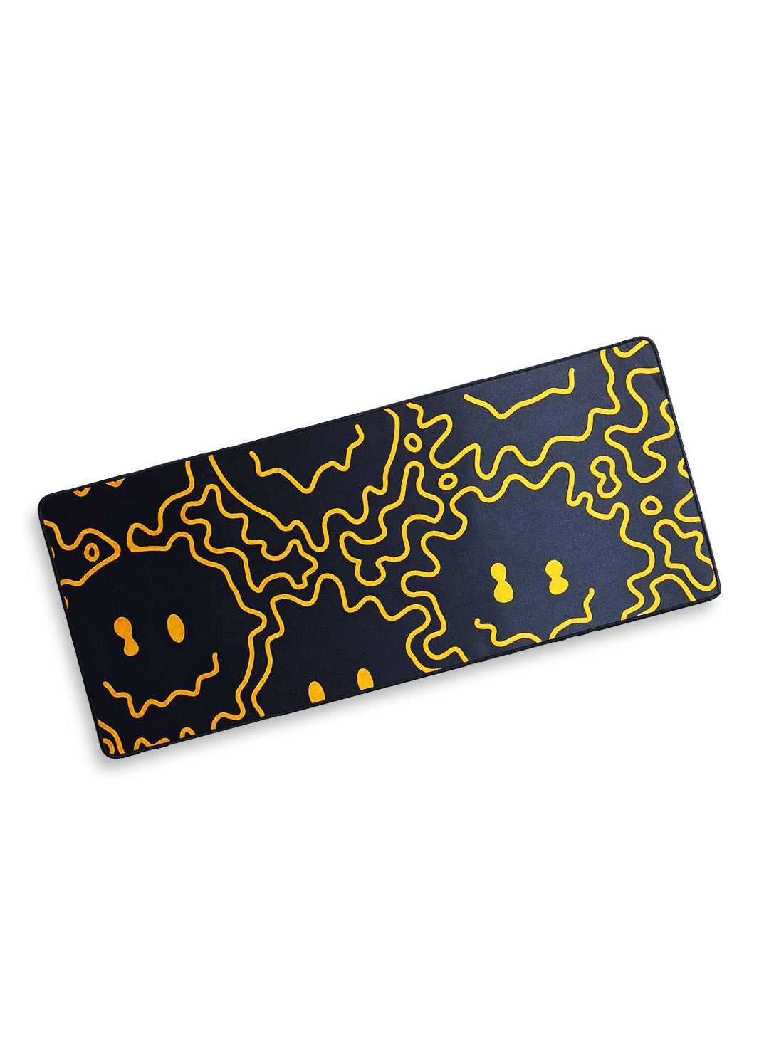 Gaming Mouse Pad, Melt-Smiley , Extended Large Desk Mat, Big Computer Keyboard Desk Pad, Stitched Edges Mousepad, (70CM 