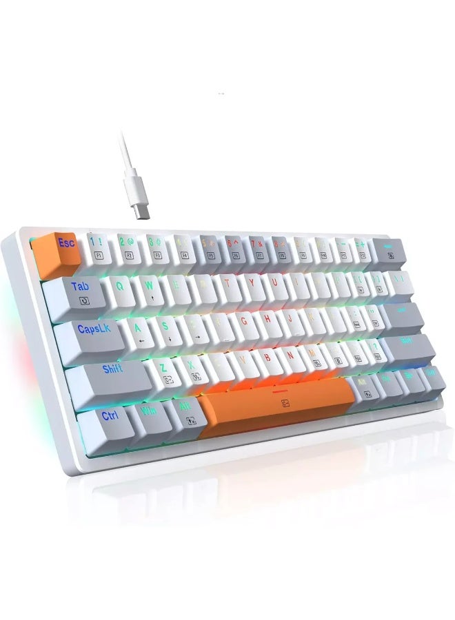 K642WGO RGB 61 Keys Replacement Keycaps Set with Scroll, Black and Gray Keycaps for Mechanical Keyboard, Custom Keycap K