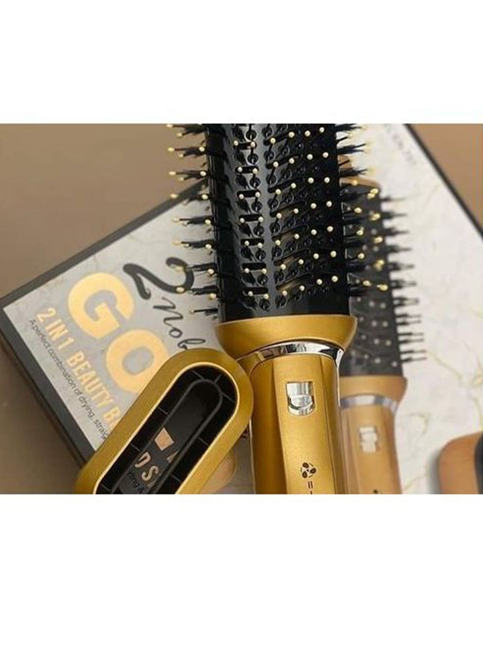 ENZO Hair Dryer Dyson 2-in-1 and Concentrator Brush - Ideal for home use or even in hair salons , Gold EN-751