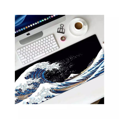 Blue Sea Wave Gaming Mouse Pad – Extended Size 70 x 30 CM