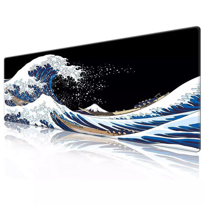 Blue Sea Wave Gaming Mouse Pad – Extended Size 70 x 30 CM