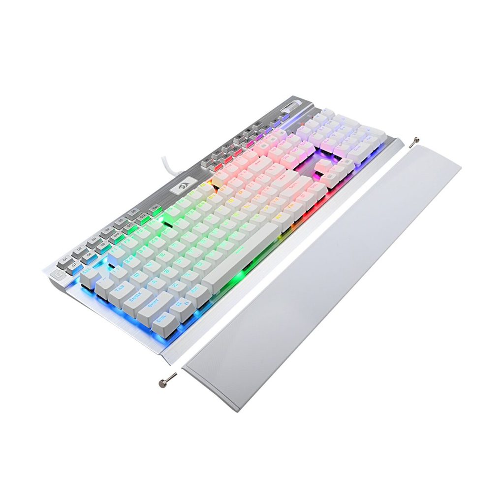 Redragon K550 YAMA RGB Mechanical Gaming Keyboard, Purple Switches (White)