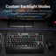 Redragon K588 Broadsword RGB Mechanical Gaming Keyboard, Blue Switches