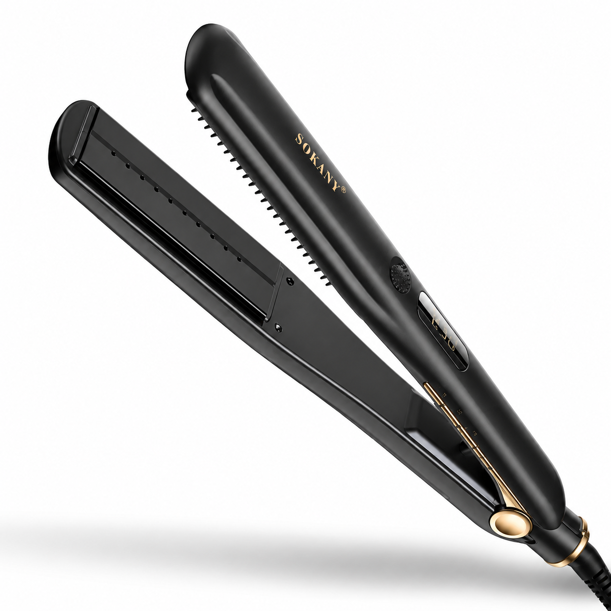 Sokany SK-15026 Steam Hair Straightener Ceramic Keratin 230°C Black