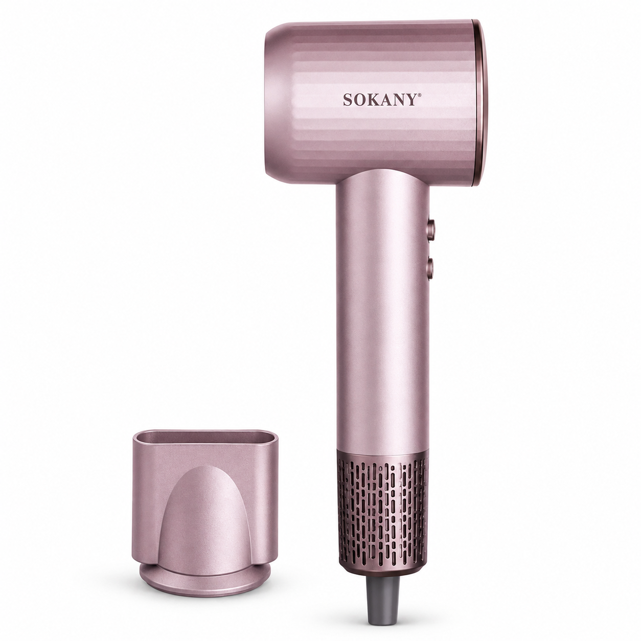 سشوار شعر Sokany احترافي تيربو 2400W بمحرك 110,000 RPM موديل SK-14040 وردي