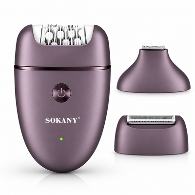 ماكينة إزالة شعر Sokany للسيدات 3 في 1 موديل SK-17020 بنفسجي