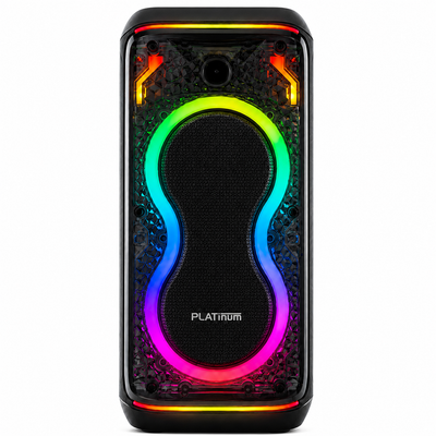 سبيكر حفلات Platinum AH-8650 مزدوج 8 إنش قوة 40W RMS إضاءة ديسكو أسود