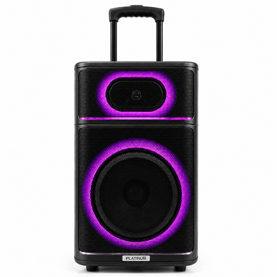 AH-12100 Portable 12 Inch Rechargeable Party Speaker with Disco LED Lights and Remote Control High Power Audio Speaker S