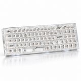 Redragon K628 PRO SE 75% Transparent Wireless Mechanical Gaming Keyboard White