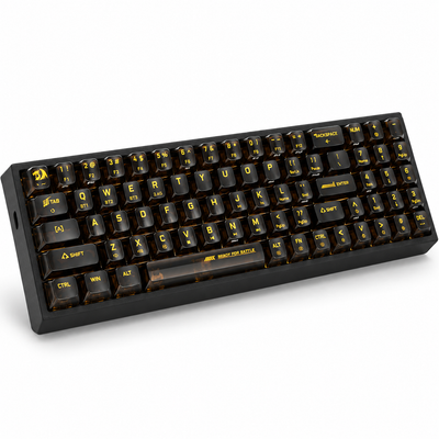 Redragon K628 PRO CTB 75% Transparent Wireless Mechanical Gaming Keyboard Black