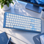 Redragon K684 Low Profile Mechanical Gaming Keyboard Bluetooth 5.0 Numpad White