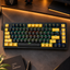 Redragon K649 YP Edition 75% Mechanical Gaming Keyboard Melt-Gold Switches Yellow and Black
