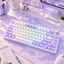 onikuma MT707 Tri-Mode RGB Mechanical Keyboard 81-Key Purple