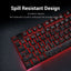Redragon K552 KUMARA Mechanical Gaming Keyboard RED LED Backlit, Red Switch (Black)