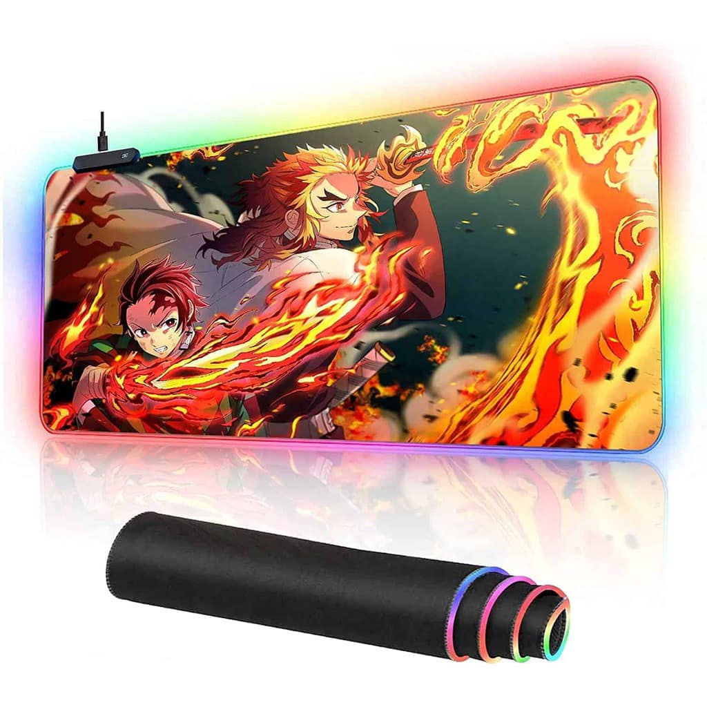 Tanjiro and Nezuko Sword RGB Gaming Mouse Pad – 80×30 CM