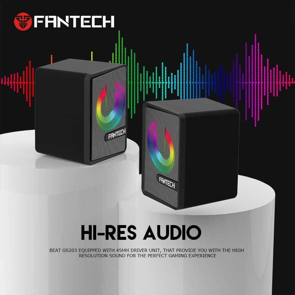 FANTECH GS203 BEAT PC Speakers (Black)