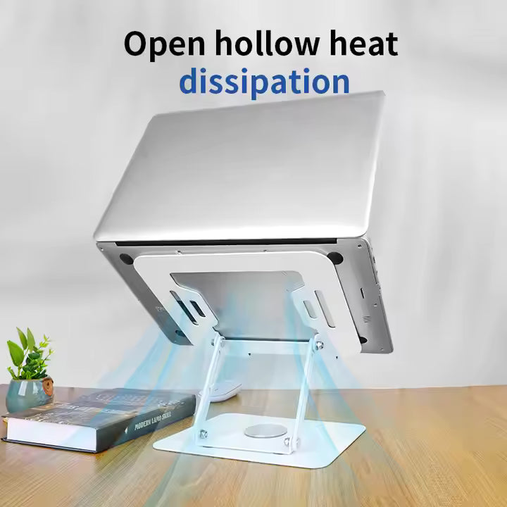 High-quality metal iPad & tablet holder with stable base, adjustable design, 360° rotation & flexible height. Durable build supports mobiles & tablets for a safe, comfortable experience at home or office.