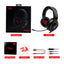Redragon H270 MENTO RGB Gaming Headset, Stereo (Black)
