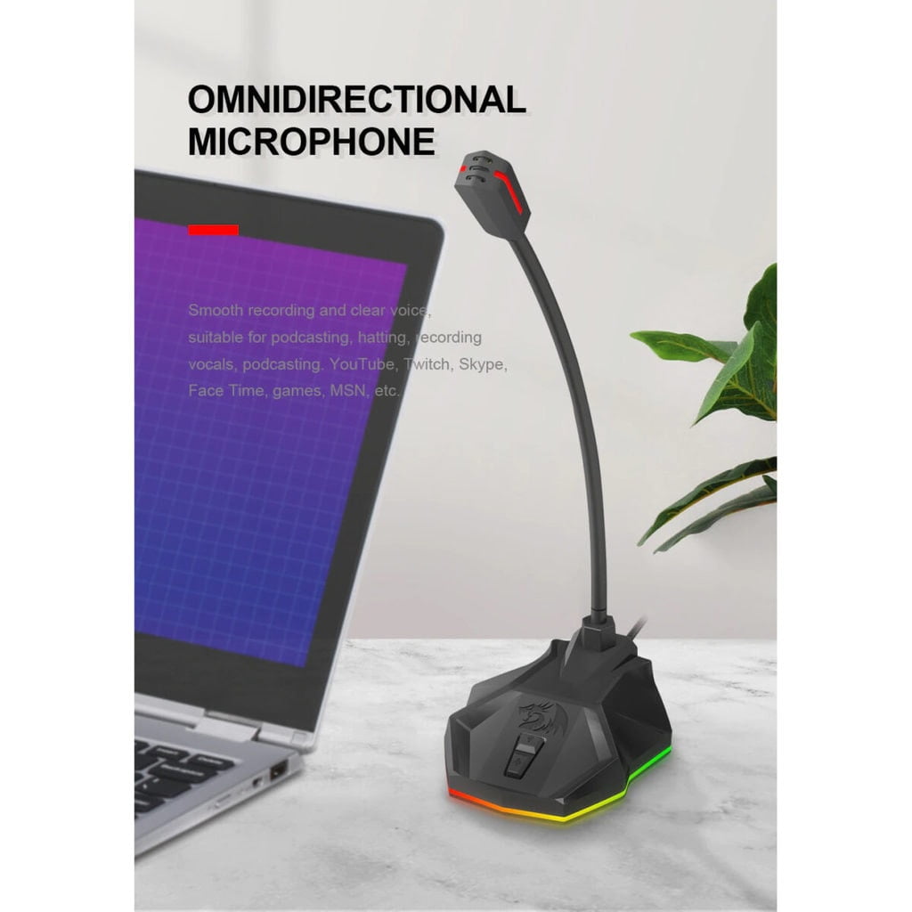 Redragon GM99 STIX RGB USB Streaming Microphone