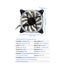 Redragon GC F011 RGB PC Case Fan (3 Packs 120mm)