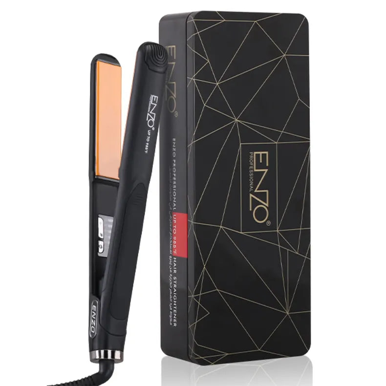 ENZO Hair Care Tool Hair Straightener Fast Heating 2 in 1 Electric Hair Straightener EN-5181 Black