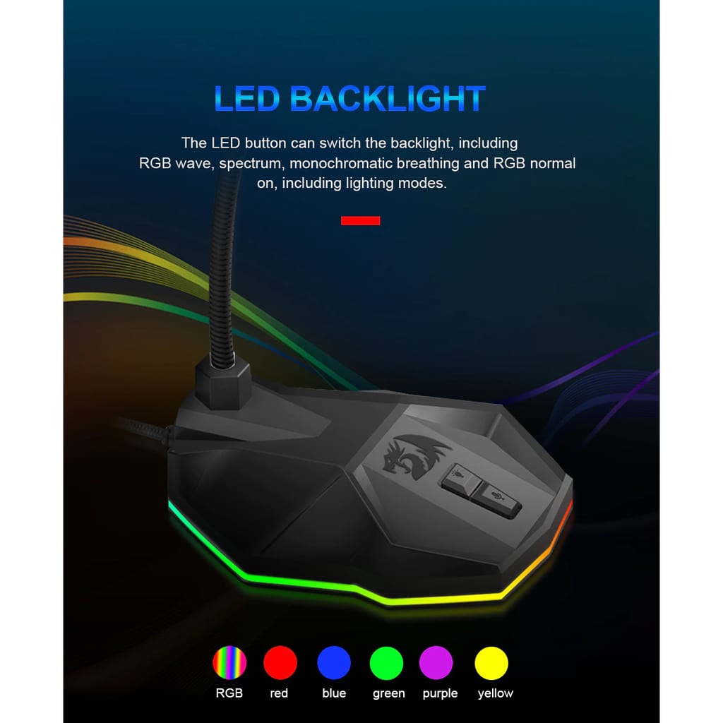 Redragon GM99 STIX RGB USB Streaming Microphone