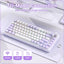 onikuma MT707 Tri-Mode RGB Mechanical Keyboard 81-Key Purple