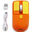JeDEL Wireless 5D Optical Ergonomic Mouse , WD144 Dual Mode Connection 2.4GHz , 1600 DPI 400 mAH , Stable Operation , Cute and Comfortable Design , Colourfull and Varied , Plug and Play - Orange