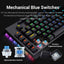 Redragon K588 Broadsword RGB Mechanical Gaming Keyboard, Blue Switches