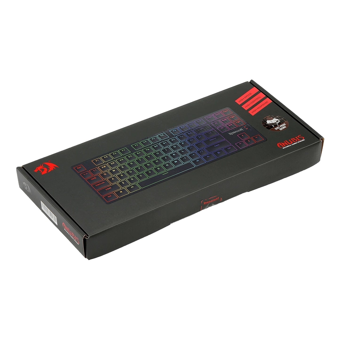 Redragon K539 Anubis Wireless RGB Mechanical Gaming Keyboard, Brown Switch (Black)