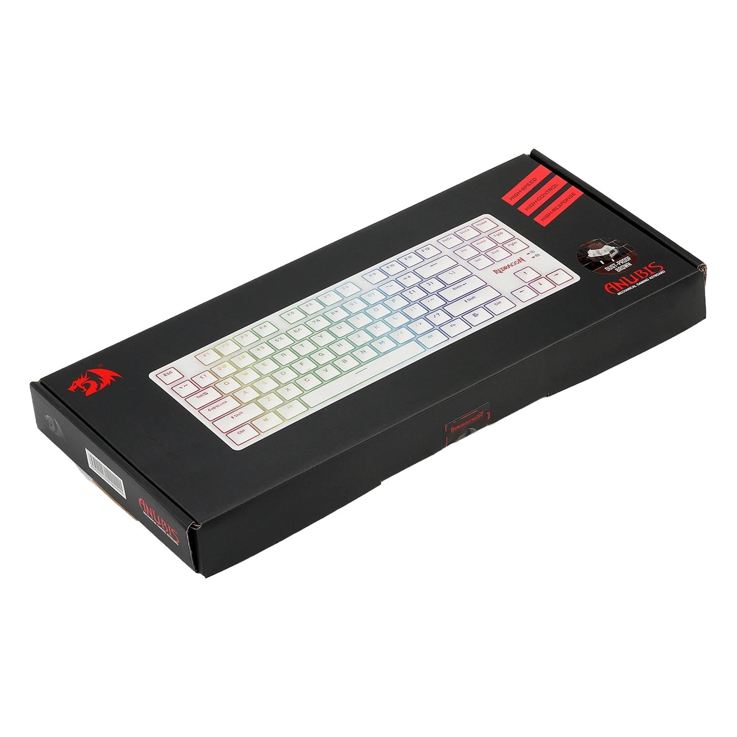 Redragon K539 Anubis Wireless RGB Mechanical Gaming Keyboard, Brown Switch (White)