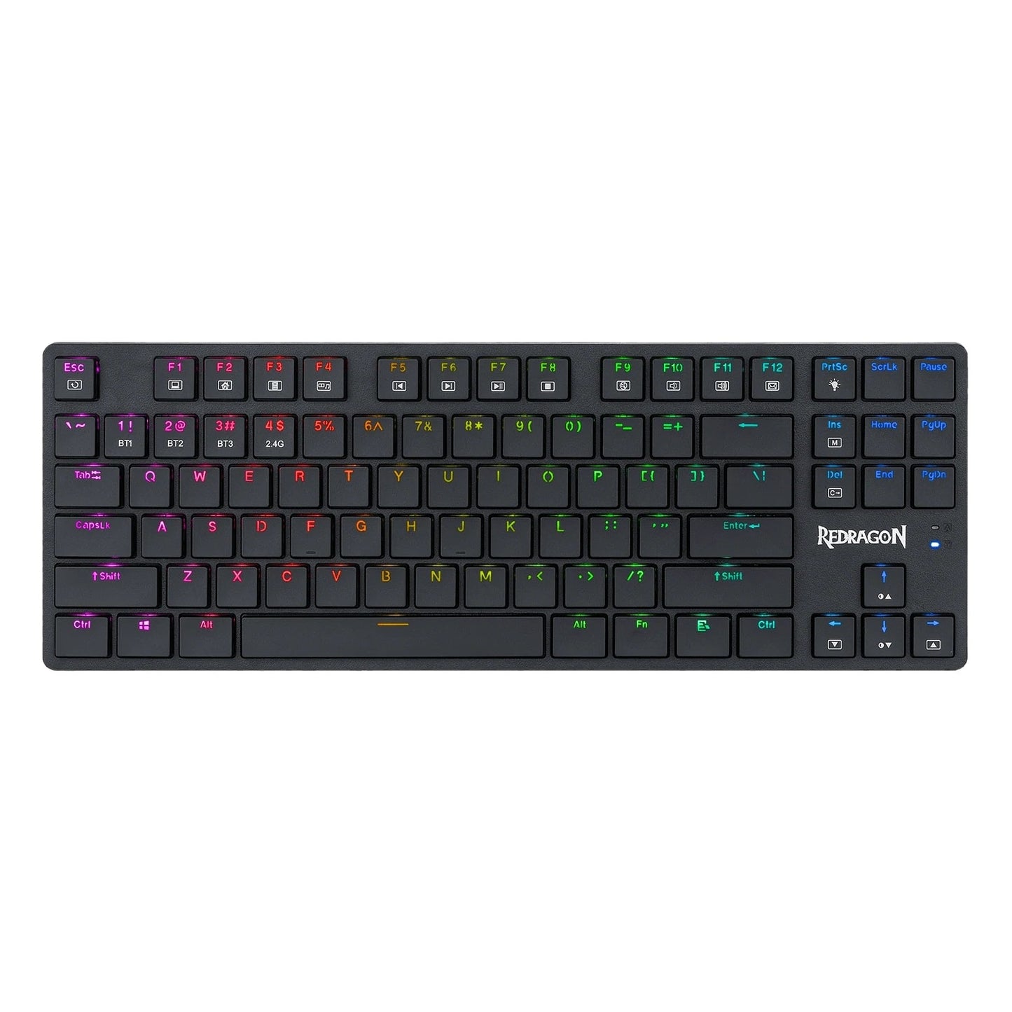 Redragon K539 Anubis Wireless RGB Mechanical Gaming Keyboard, Brown Switch (Black)