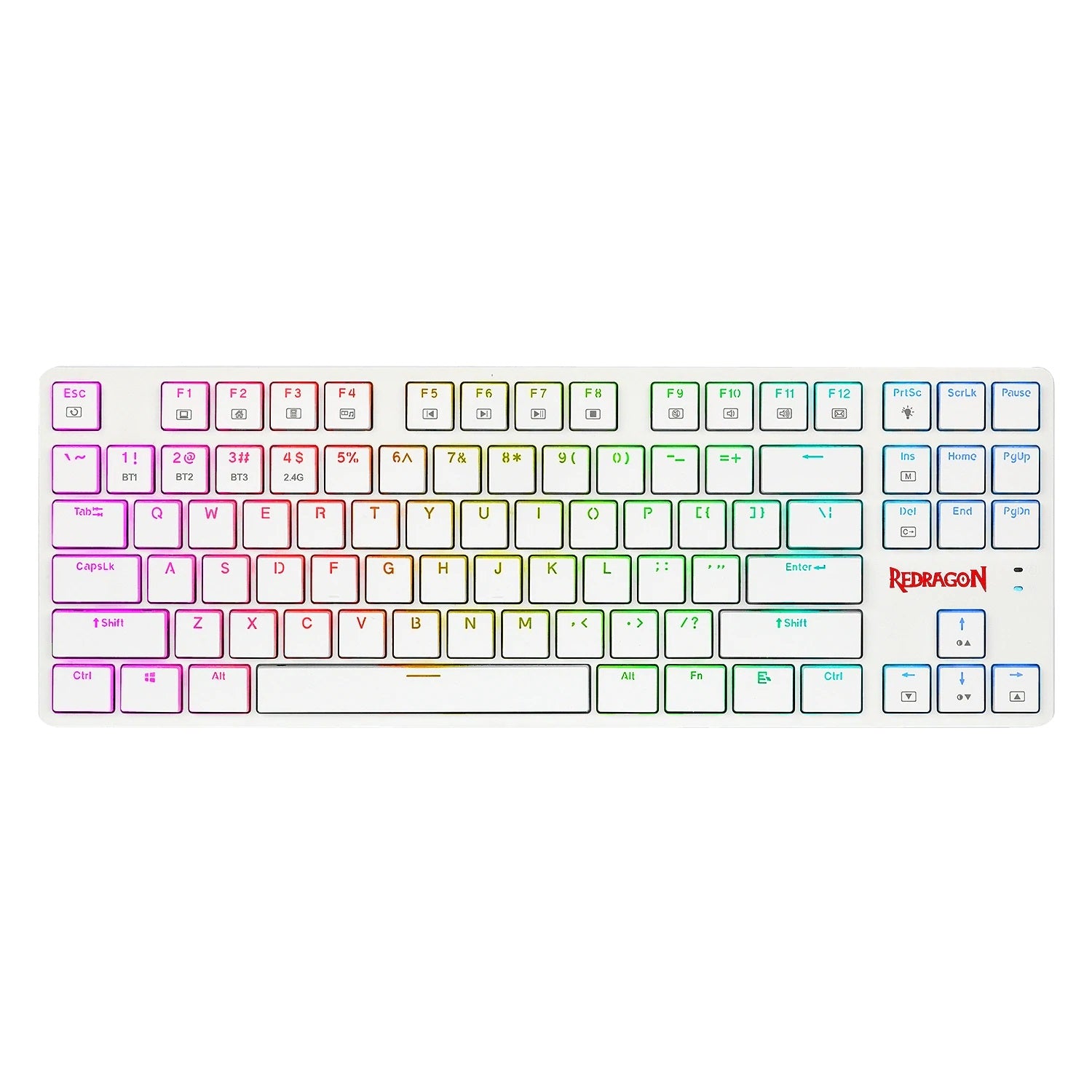 Redragon K539 Anubis Wireless RGB Mechanical Gaming Keyboard, Brown Switch  (White)