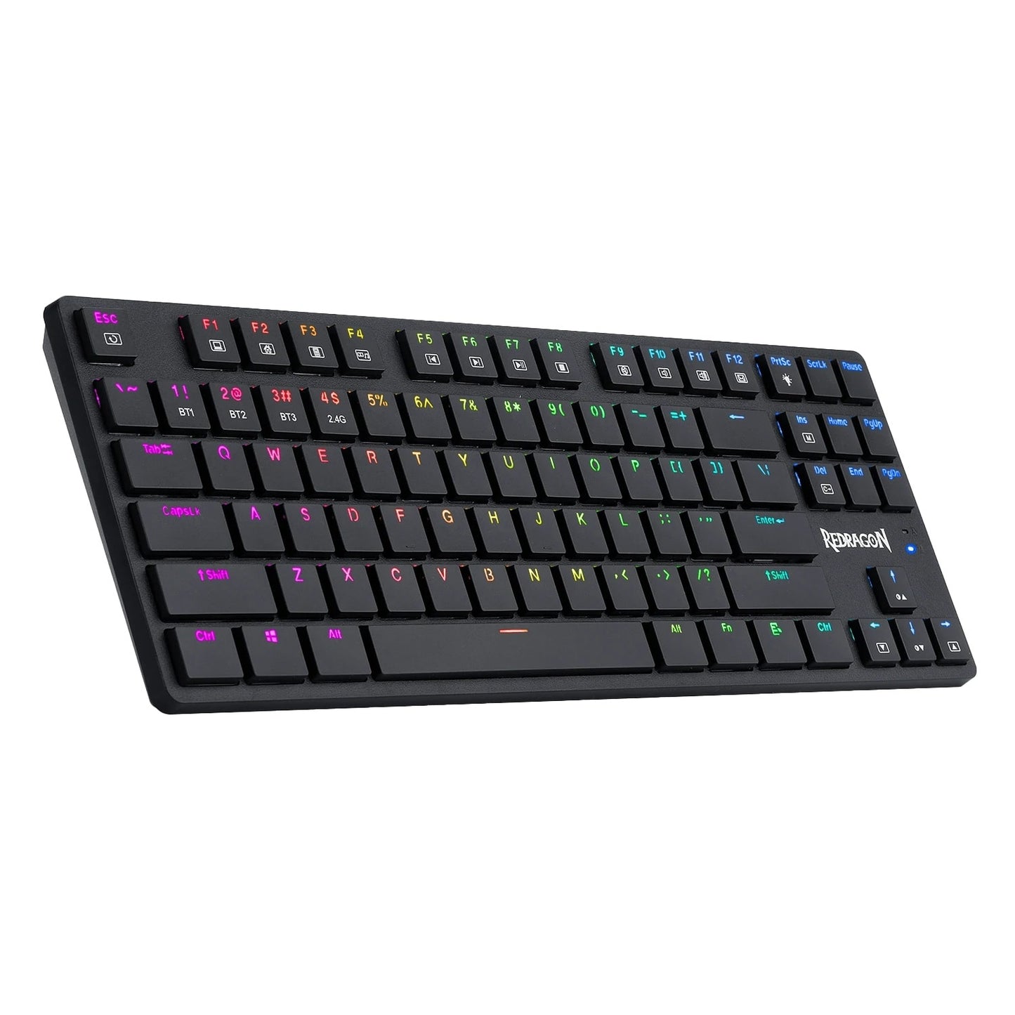 Redragon K539 Anubis Wireless RGB Mechanical Gaming Keyboard, Brown Switch (Black)