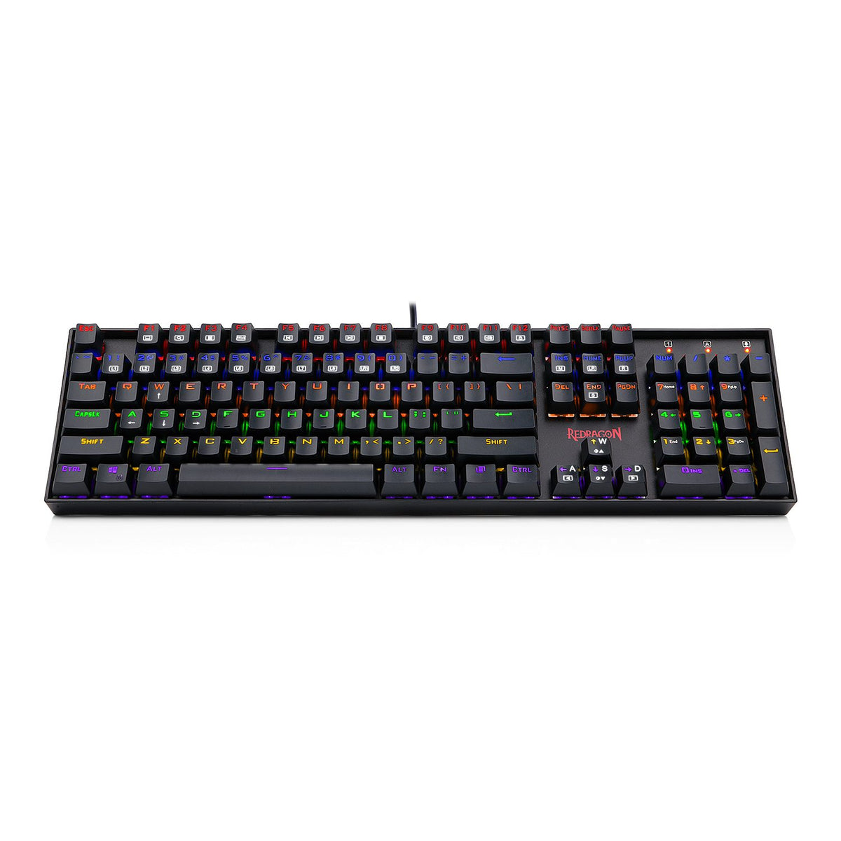 Redragon K551-KR VARV Mechanical Gaming Keyboard Red Switches 104-Key Black