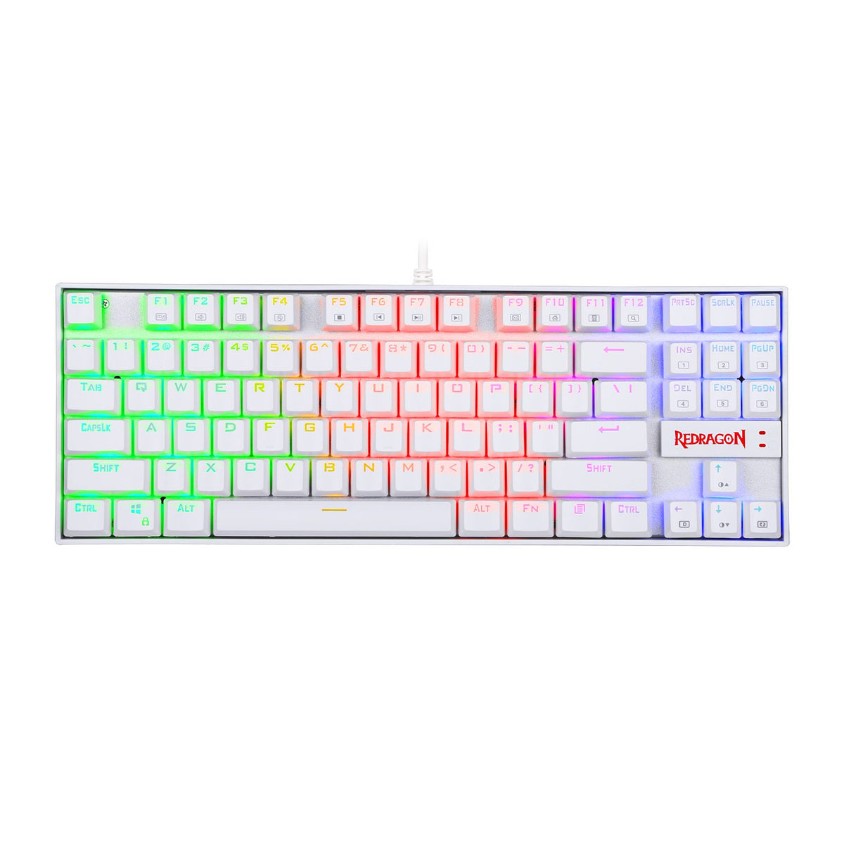 Redragon K552-RGB Mechanical Gaming Keyboard RGB White Red Switch