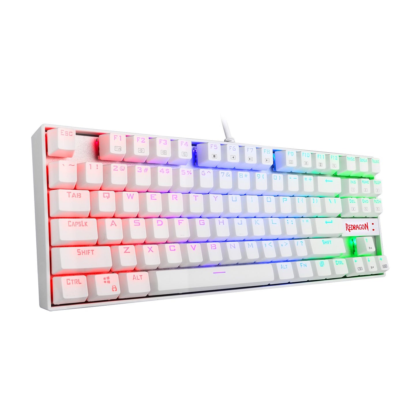 كيبورد جيمنج Redragon K552-RGB ميكانيكال أبيض
