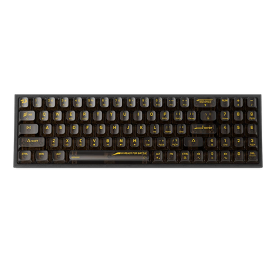 Redragon K628 PRO CTB 75% Transparent Wireless Mechanical Gaming Keyboard Black