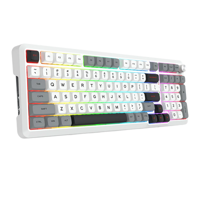 Redragon K688WGL-RGB-PRO 98-Key Wireless Mechanical Gaming Keyboard White/Black/Grey