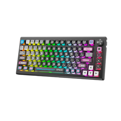 Redragon K732MC URANUS PRO 75% Aluminum Wireless Mechanical Gaming Keyboard Black