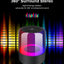 Kisonli LP-5S RGB Mini Bluetooth Speaker – 3W – 800mAh – FM /AUX / TF card / USB | Black