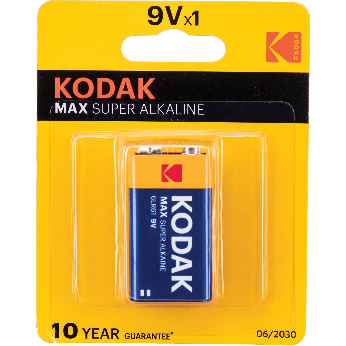 Kodak Max Super Alkaline Batteries 9Vx1