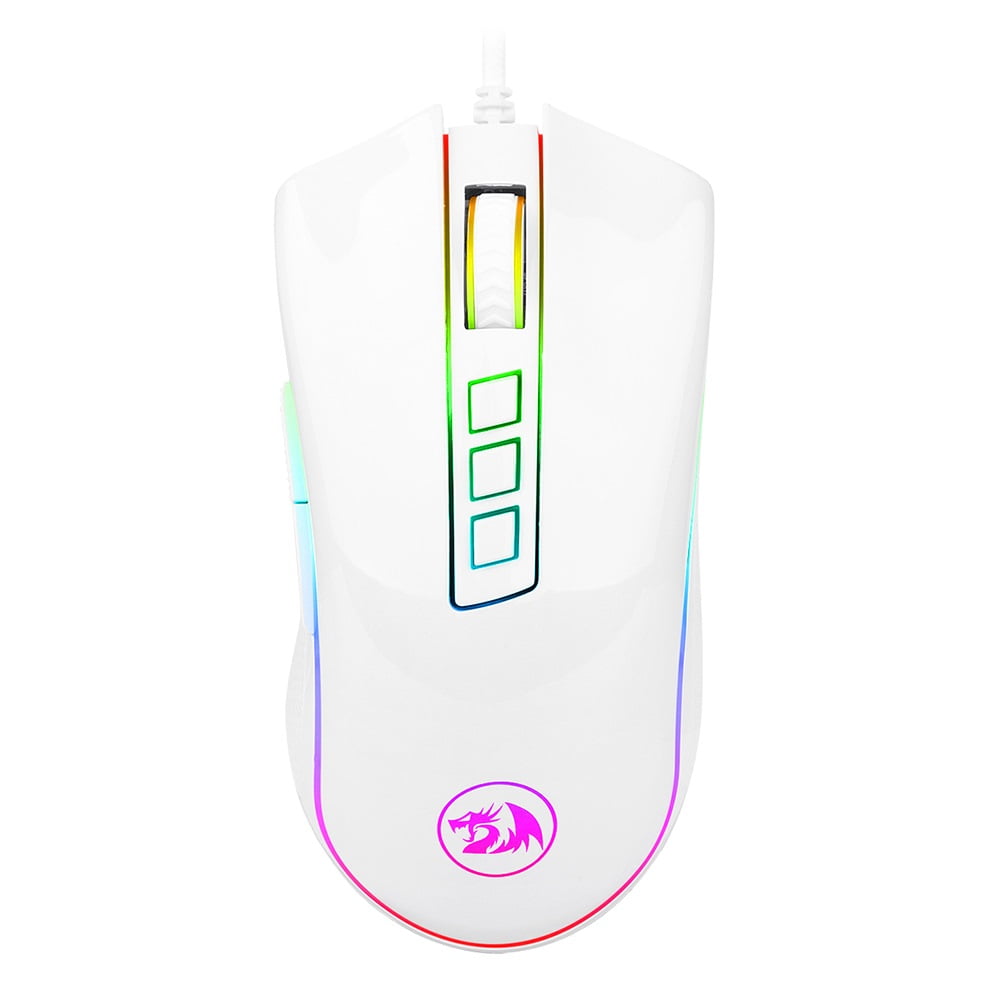 Redragon M711 Cobra RGB Gaming Mouse White, 10,000 DPI