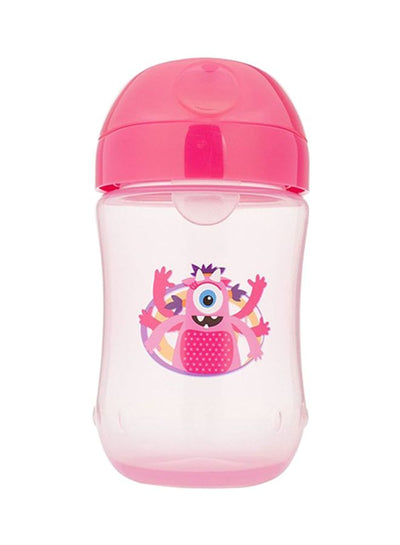 Soft-Spout Stage 2 Transition Cup With Lid - Pink