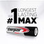 Energizer 9V Size Max Battery Set Black/Silver